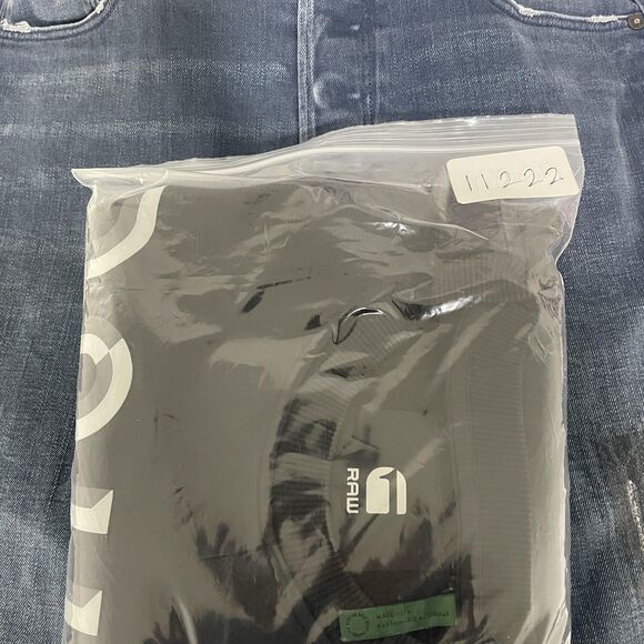 G-Star RAW Sweatshirt Mens Large Black Crewneck Pullover Logo RAW Graphic Fleece - Picture 12 of 12